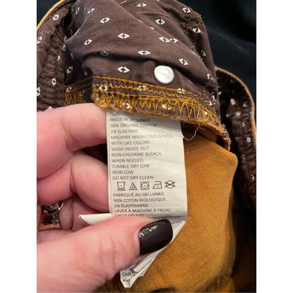 Prana Men’s Slim Fit Mustard Active Pant Twill sz 32X32 - Picture 10 of 10